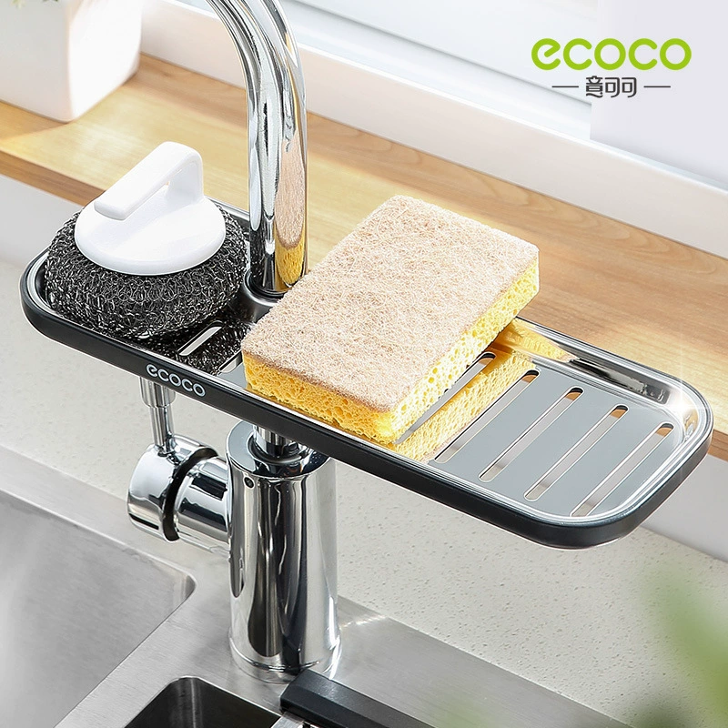 ECOCO Italian faucet, draining water frame stainless steel sink dishwashing pond storage kitchen supplies