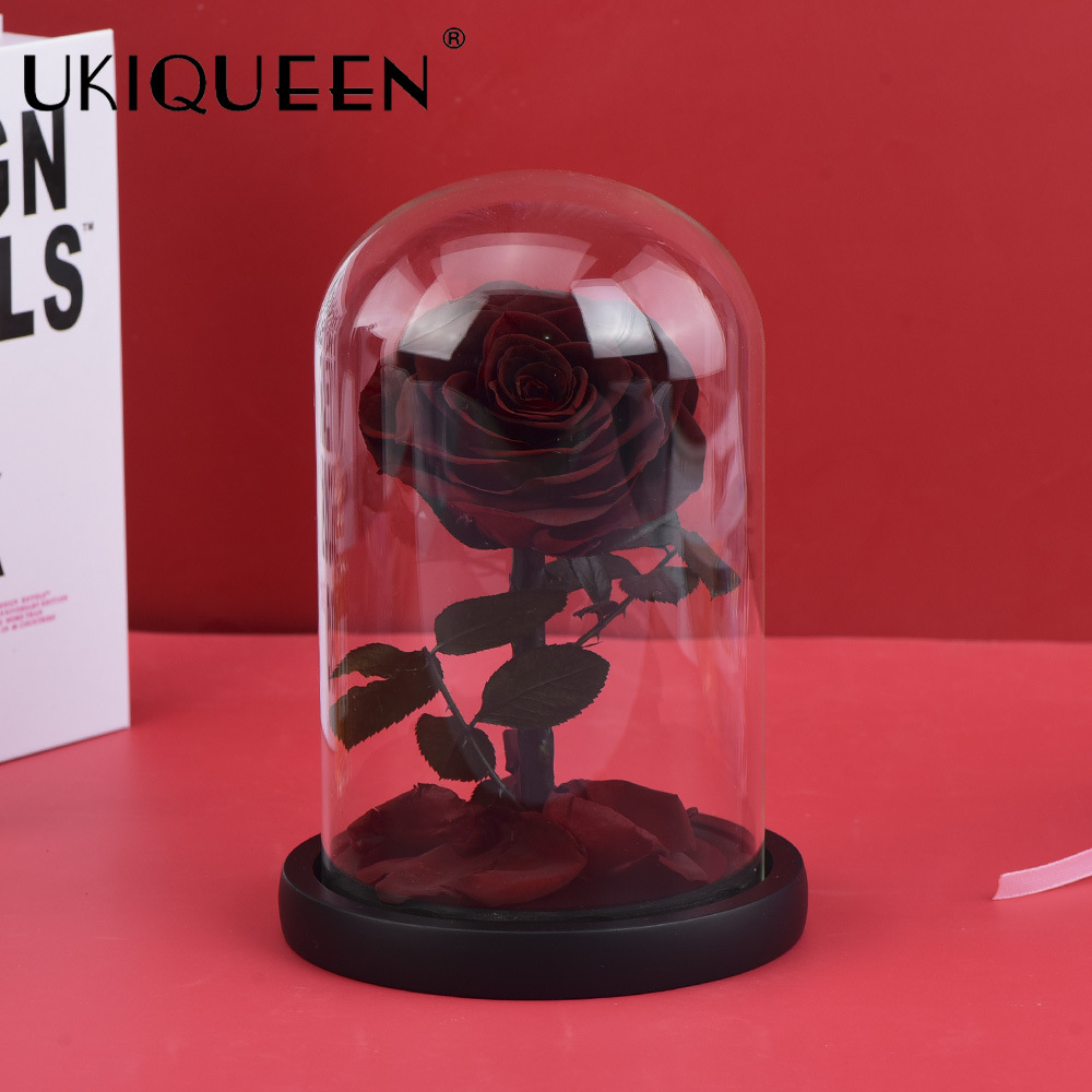 Rosa eterna de Yunnan, pequeño príncipe, adorno en cúpula de cristal, regalo de San Valentín, suministro directo del fabricante, ramo al por mayor transfronterizo