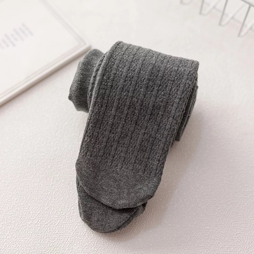 Baby Girl Knee-High Socks for Autumn/Winter, Knit Ribbed Padded Children's Leggings, Small Kids Thicker Warm Knee-High Socks