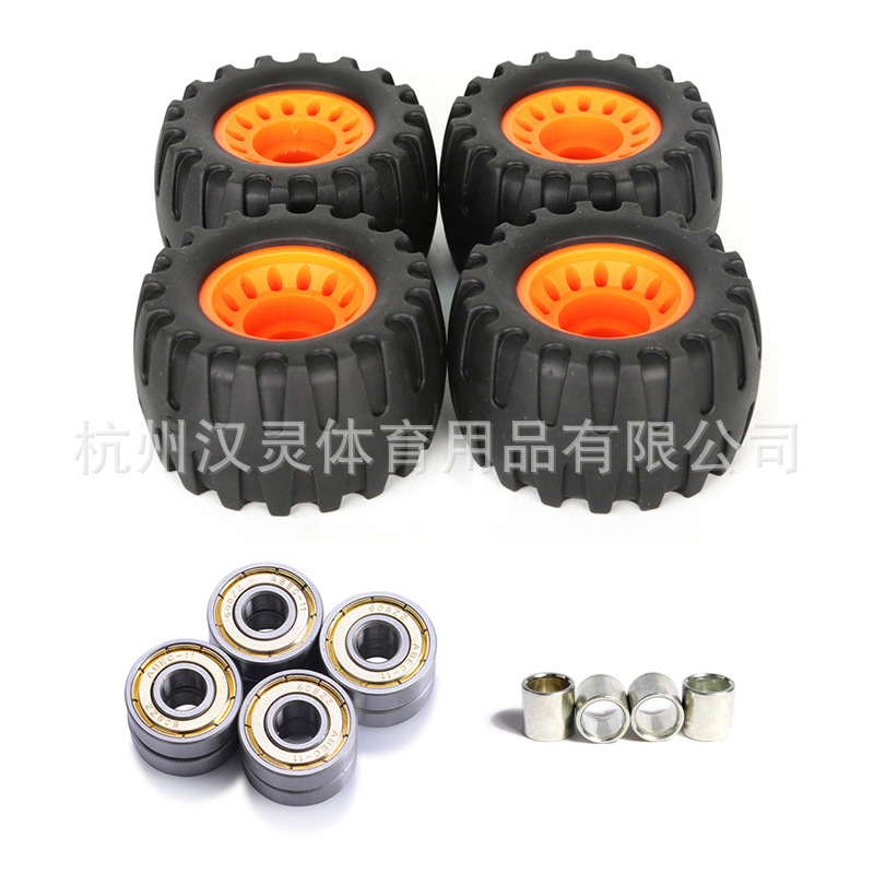 76x45mm monopatín todoterreno rueda de carretera rueda de amortiguación