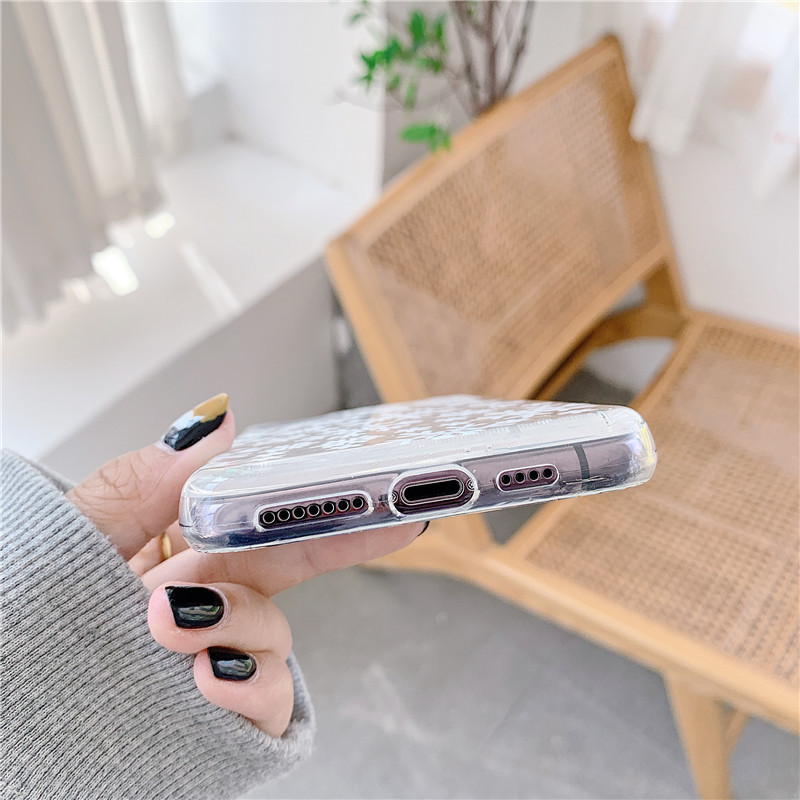 Christmas Snowflake Liquid Quicksand Phone Case For Iphone 15 Pro_voghion.com