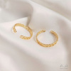 Tide, one size ring handmade, 14 carat, golden color