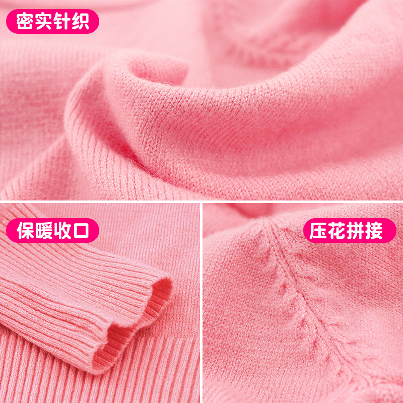 Traje de suéter de baile para niños de punto de manga larga de tres piezas chaqueta de ballet con cuello en V pantalones cortos de mujer ropa de práctica ropa exterior