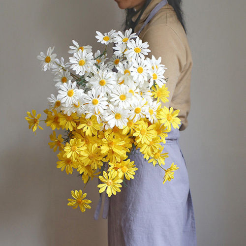 5 Dutch chrysanthemum daisy cosmos artificial flowers chiffon flowers wild daisy faux flowers daisy decorations wedding celebration wholesale