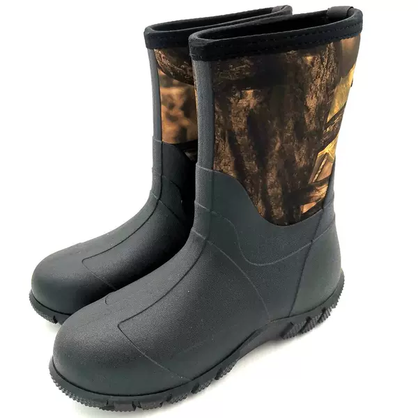 Men's Comfortable Mid-Calf Sleeves Big Tree Camouflage Cow's Brick Rain Boots Thickened Men's Rain Boots Cross-Border