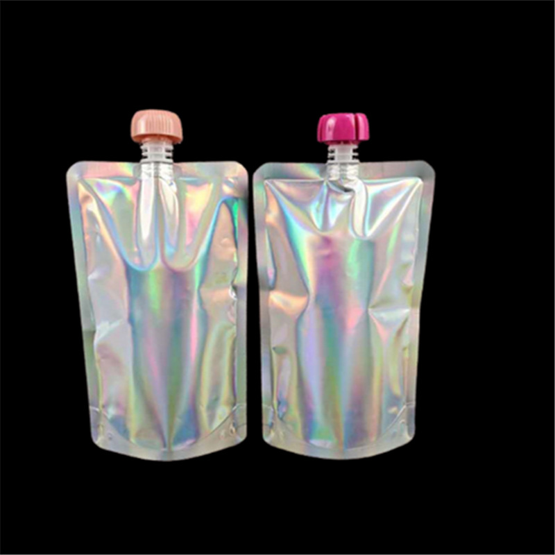 500ml hair mask hair dye cream aluminum foil laser film nozzle bag perm cream shampoo self-standing bag nozzle packing bag