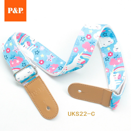 Ukulele strap fresh cartoon musical instrument accessories cross-border small guitar strap ukulele strap
