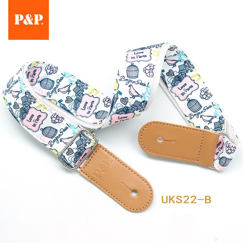 Ukulele strap fresh cartoon musical instrument accessories cross-border small guitar strap ukulele strap
