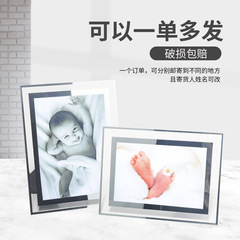 Crystal glass photo frame, A4 business license frame, A5 certificate frame, 5678-inch studio and scenic spot photo frames