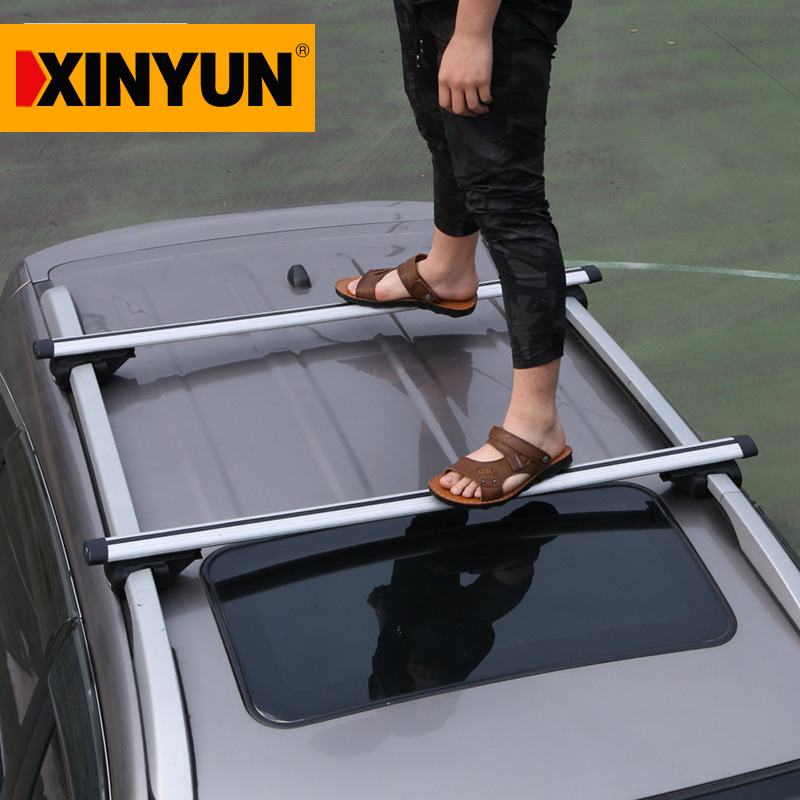 Aplicable portaequipajes del coche barra transversal portaequipajes de techo universal portaequipajes marco equipaje estante de modificación del coche