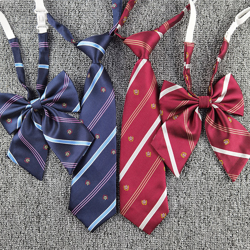 Crown tie flower tie JK bow tie striped bow jacquard Japanese bank professional female student college DK