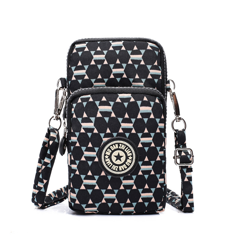Nuevo bolso para teléfono móvil bolso de lona coreano monedero de nailon diagonal bolso para correr al aire libre bolso de brazo deportivo