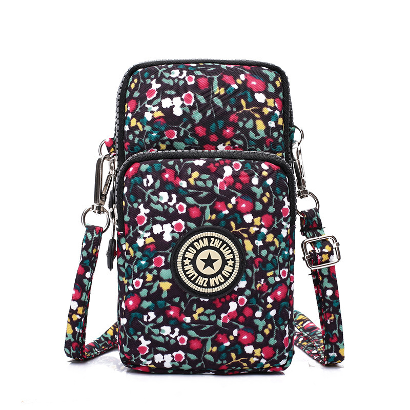 Nuevo bolso para teléfono móvil bolso de lona coreano monedero de nailon diagonal bolso para correr al aire libre bolso de brazo deportivo