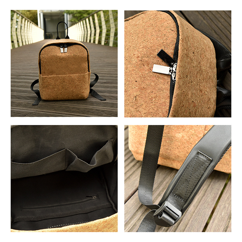 Mochila com estampa geométrica e casca de árvore, primavera de 2024, para estudantes, meninos e meninas_voghion.com