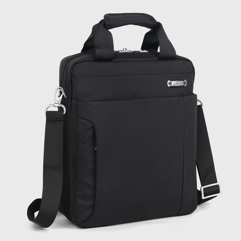 Laptop Bag 13-inch vertical business bag handbag nylon cloth men's bag commuter file bag shoulder messenger briefcase
