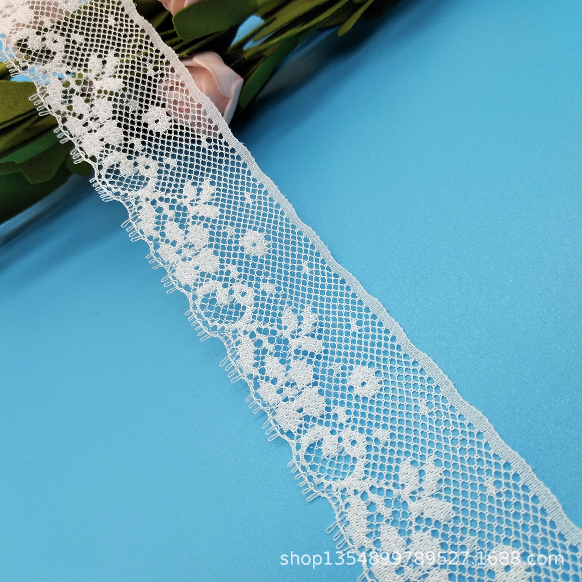 工厂批发3.5cm热销好质量台湾版无弹蕾丝花边