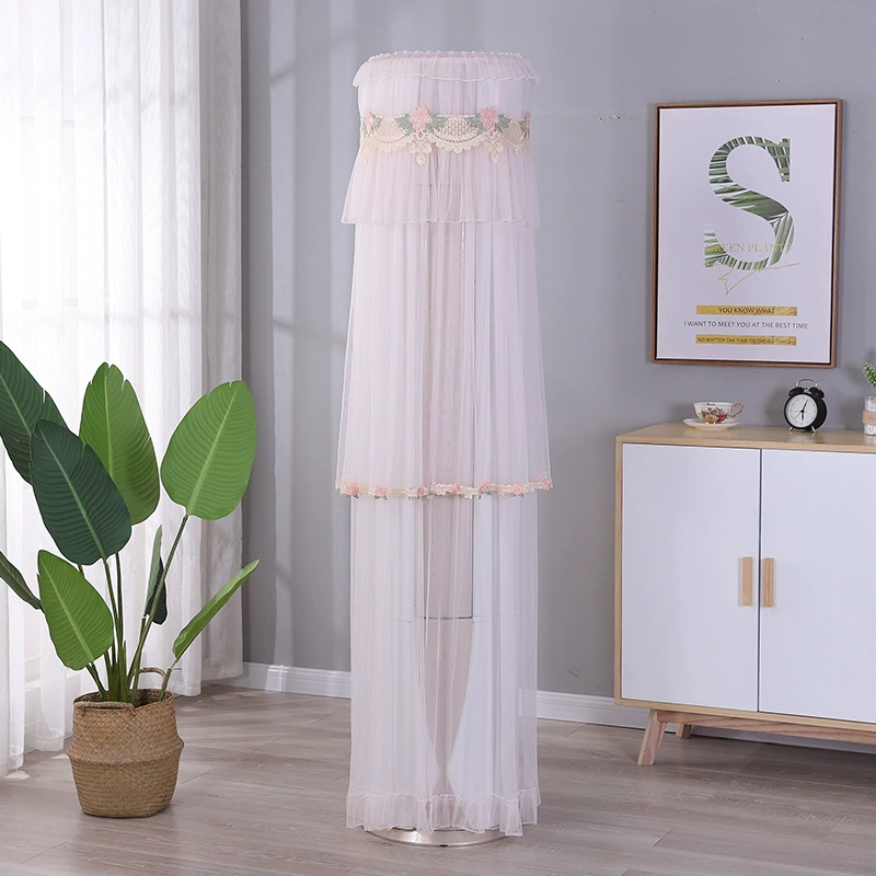 Чехол для кондиционера летний противообрастающий и пыленепроницаемый утолщенный Кружевной Край тканевый чехол для Кондиционера Внутренний блок Бытовой Универсальный пылезащитный чехол