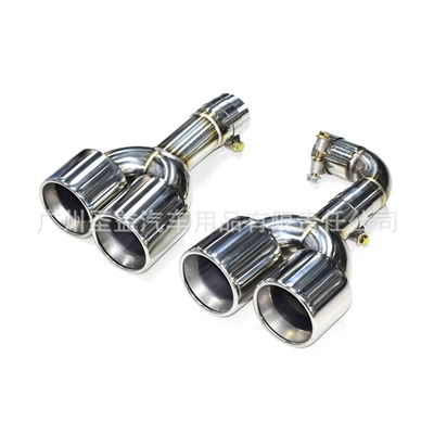 Suitable for BMW new X3X4 modified and upgraded Thunder version four-out sports carbon fiber Scorpio tail throat tail mouth exhaust pipe (Exhaust pipe) - bmw-x3m-high-stainless-steel