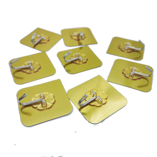 Transparent seamless hooks, row of hook plugs, stainless steel mop, wall buckle, hook, clothes hook