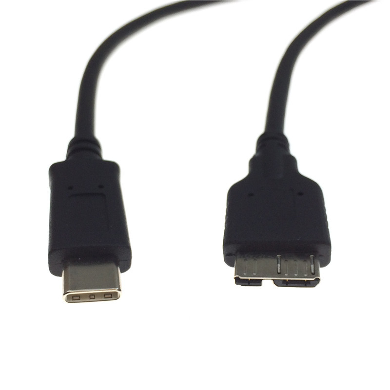 USB-C安卓手机连接移动硬盘B公口线USB3.1 Type-c转MicroB数据线