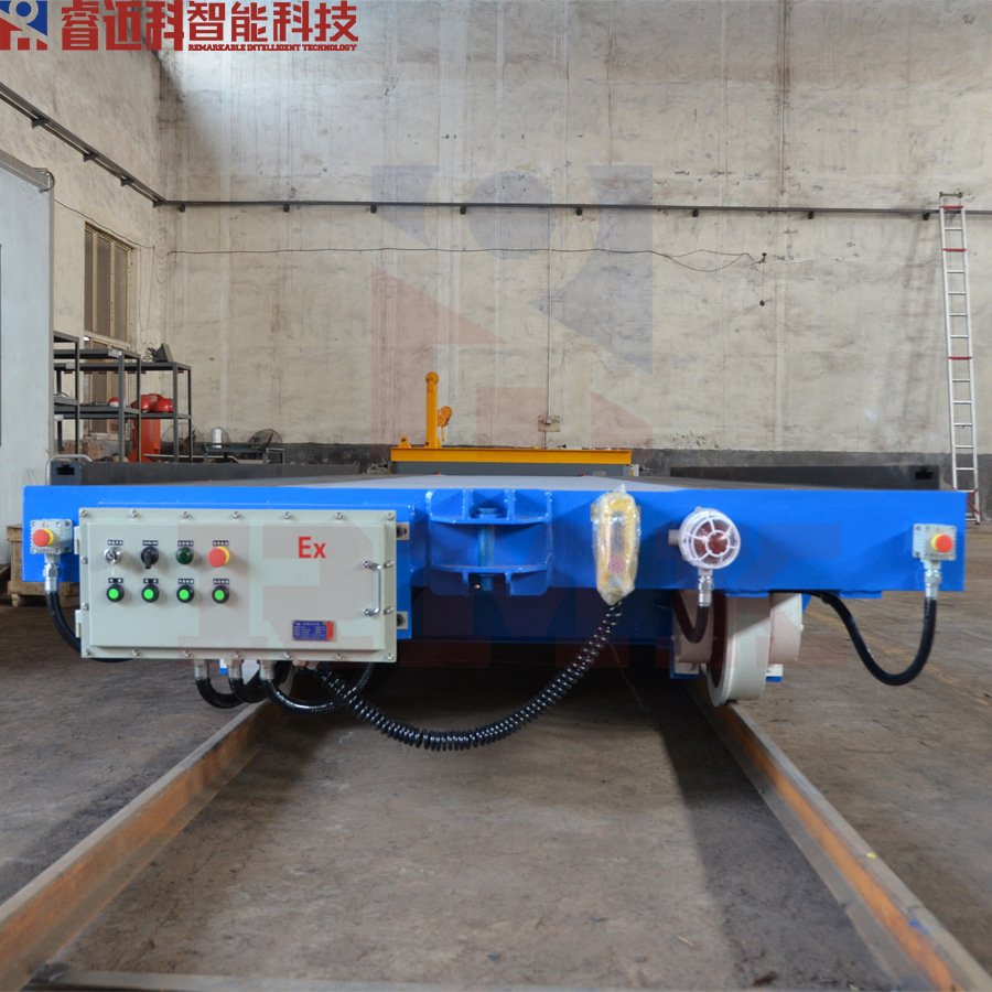 背负重载运输轨道平车 冶炼厂地轨运输车 钢厂电动轨道平车