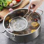 304不锈钢豆浆过滤网 厨房家用迷你小号多用途油格滤油漏勺密漏