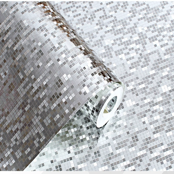 Silver white mosaic