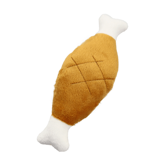 Factory Direct Supply Voice Pet Training Plush Doll Dog Bite-resistant Molar Puzzle Double-headed Chicken Leg Pet Doll