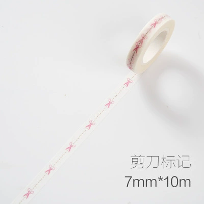 Декоративная лента Washi для скрепок, наклейки для планировщика, печатные дизайны, 4×0.7 см, ассортимент