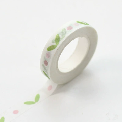 Декоративная лента Washi для скрепок, наклейки для планировщика, печатные дизайны, 4×0.7 см, ассортимент
