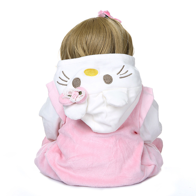 48cm cuerpo completo silicona renacido niño renacido bebé simulación muñeca lindo