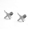 Earrings stainless steel, geometric ear clips, European style, simple and elegant design, wholesale