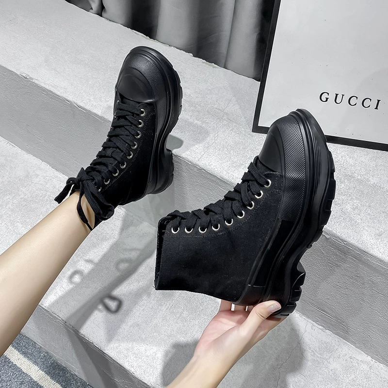Новые кеды 2021 canvas shoes High-help Ins Daddy shoes увеличенная толщина подошвы мужская мода пара модель 414243