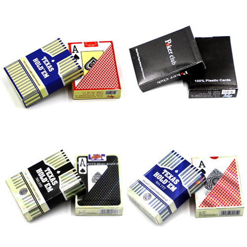 Benniu 777 Texas Hold'em Poker Cards Plastic Waterproof and Wear-Resistant Gold Art Poker Cards Large Character Poker Cards Double-sided Frosted