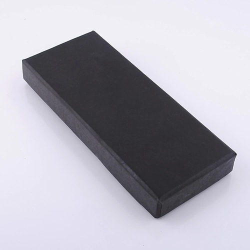 Dimension 130*55*17mm Universal Long Black Box Keychain Box High-End Black Paper Card Box BZH-015