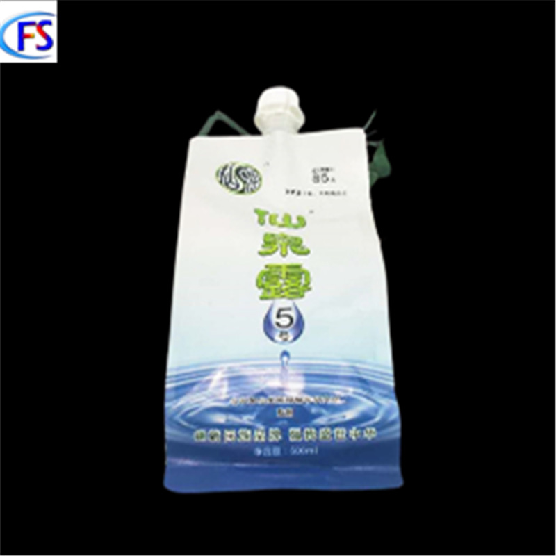 Supply 500ml four-side sealed aluminum foil nozzle bag hydrogen-rich water ice four drinking water special-shaped nozzle bag