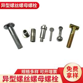 厂家定制非标螺丝 异型螺栓 圆头自攻螺丝加工 定做半圆机钉