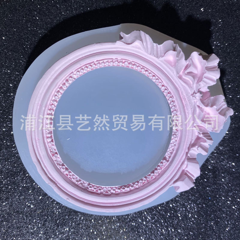 Marco DE FOTOS marco DIY utensilios para hornear Europea creativa alivio marco forma Fondant pastel chocolate decoración molde