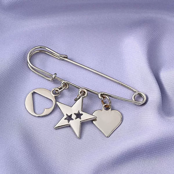 Brooch heart shaped