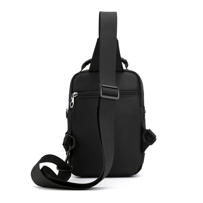 Bolso de pecho casual de los nuevos hombres bolso crossbody de estilo coreano multi-funcional impermeable Oxford tela bolso de los hombres al aire libre crossbody bolsa