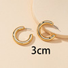 Base accessory, metal earrings, set, 2020, European style, wholesale