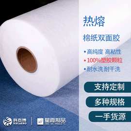热熔棉纸双面胶 家纺棉料复合用耐水洗PA材质双面衬 厂家销售