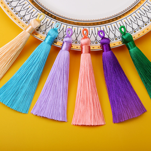 Runsu tassel 8cm hoop tassel tassel Hanfu headwear diy bookmark sachet hanging tassel accessories small tassel wholesale