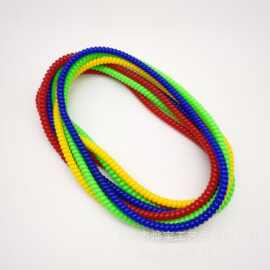 现货新品上市塑料弹簧圈环保婴儿咀嚼项链 项圈颜色齐全