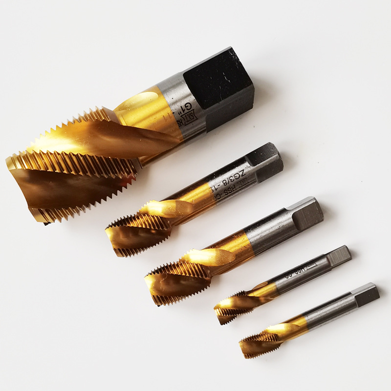 全磨制镀钛螺旋丝锥 涂层丝攻 HSS高速钢丝锥