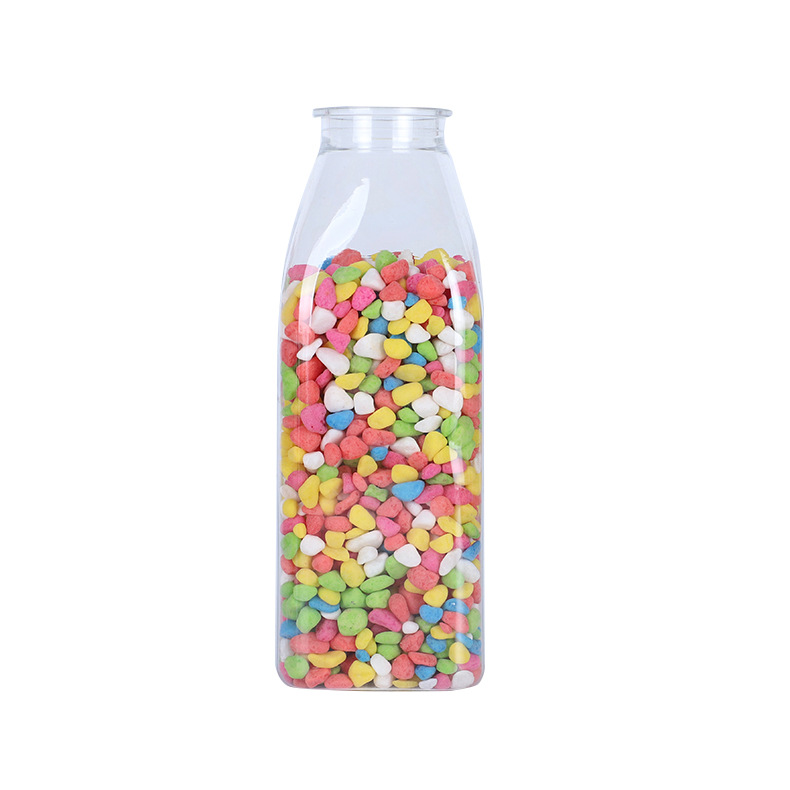 Fábrica al por mayor transparente de plástico para mascotas creativo DIY deseando botella de caramelo hecha a mano Arco Iris nebulosa estrella suerte botella vacía