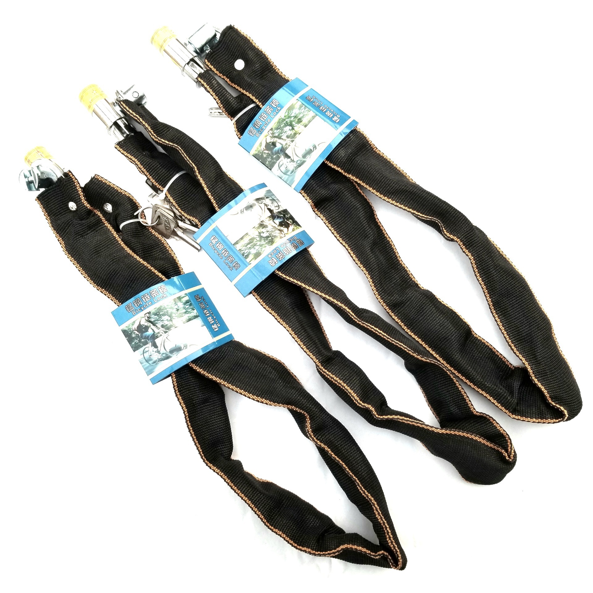 自行车锁 钢链锁 门店锁 摩托车三轮车电动车车锁 骑行用品