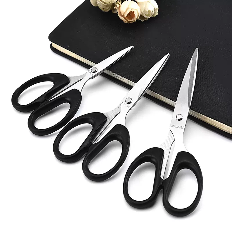 厂家批发不锈钢文具剪大中小办公学生剪刀文具 多用途家用剪刀