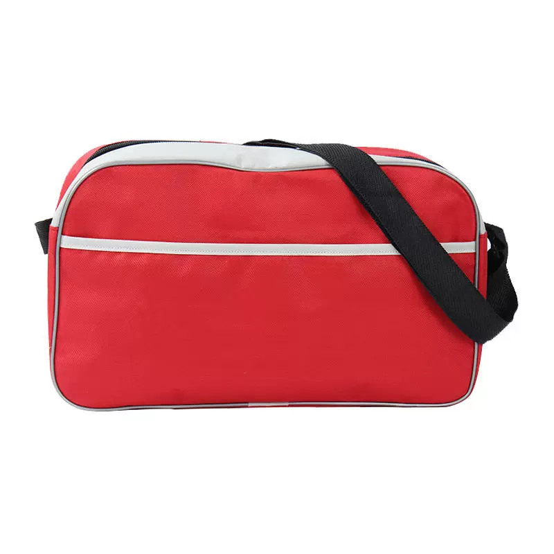 耐磨防水休闲运动包单肩纯色斜挎拉链可印花旅游时尚手提旅行包