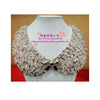 Accessory, nail sequins, fashionable false collar, necklace from pearl, European style